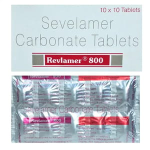 Revlamer Sevelamer Carbonate Revlamar 800 Mg Tablets, Prescription, Treatment: High Phosphate Levels In Blood