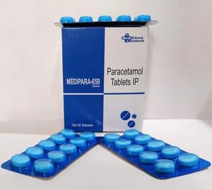 Medipara-650 mg (PARACETAMOL TABLETS IP), For Hospital, 10*10