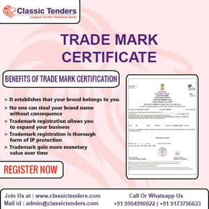 Word Trade Mark Logo Registration Service, Registered Period: 1 Year