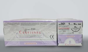 CENTISORB Absorbable Surgical Suture, 4-0,90cm