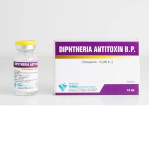 Diphtheria Antitoxin 10000 IU, 10 ml, Treatment: Antibodies