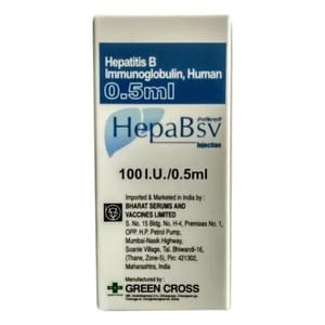 Human Hepatitis B Immunoglobin Hepa Bsv 100 Iu, Vial, Prescription