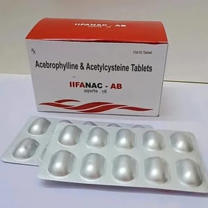 IIFANAC-AB Acebrophylline,N- Acetylcysteine Tablet, 10x10