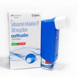 Salbutamol Inhalation Ip Asthalin Inhaler 100 MCG, Non prescription, Treatment: Asthama