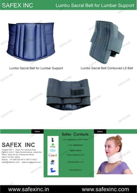 Safexi Lumbo-Sacral Sacro-Lumber Belt (Prime), For Rehabilitation Aids, Size: small medium large