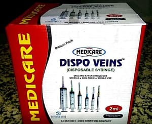 PP Medicare Disposable Syringe for Hospital, Size: 2 Ml