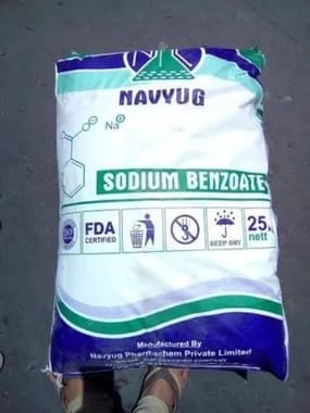 Navyug Sodium Benzoate Food Grade, Packaging Type: Packet