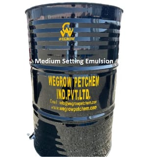 Liquid Medium Setting Bitumen Emulsion, For Road Construction, Packaging Type: Drum