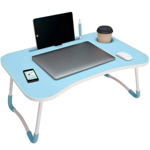 Plastic Laptop Desk For Bed, With Storage