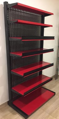 Mild Steel Movable Unit Store Display Rack, For Departmental Stores