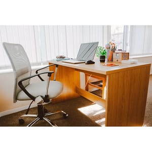Plywood Office Table, With Storage