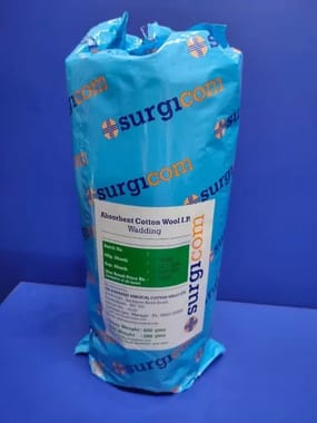 Plain Surgicom Absorbent Cotton Wool Wadding, Packaging Size: 300g, Sterile