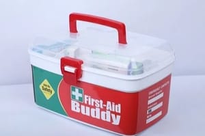 White With Transparent Lid Plastic First Aid Buddy, Packaging Type: Box