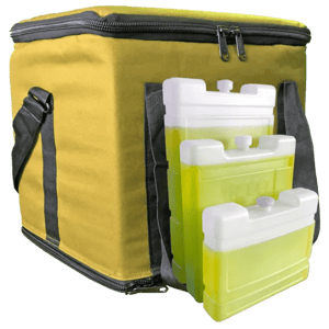 Polyester Yellow Insulated Carry Bag