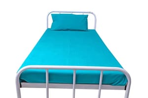 Green Hospital Cotton Bedsheet, Size: 36"x84"