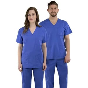 Unisex Blue Surgeon Scrub Suit, Size: Large
