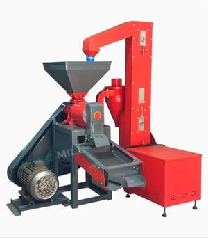 6N70 Rice Mill with Elevator 10 HP Commercial Rice Mill Machine 10 HP 6N70 Commercial Rice Mill