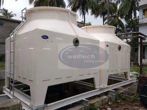 Welltech Fiberglass Reinforced Polyester Multicell Cooling Tower, For Industrial, Capacity: 200TR