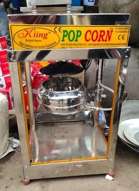 StainleSS Steel SS Gas Operated Popcorn Making Machine, 500.0 grams per batch, Capacity: 500 Gm Per Batch
