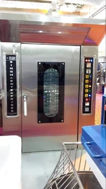 Diesel Bread/Bun Automatic Rotary Oven, Capacity: 100-500 Kg, 84 Trays