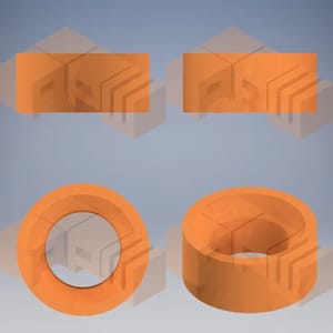 REFRACTORY BOTTOM POURING SET - WELL BLOCK
