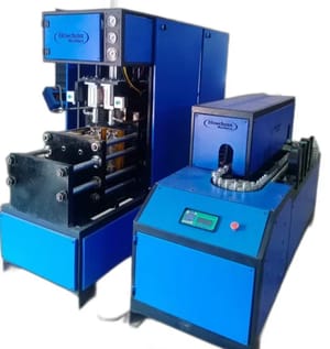 Semi-Automatic Pet Mineral Water Bottle Making Machine, 1 - 5 Litre, Production Capacity (Bottles/Hr): 1200