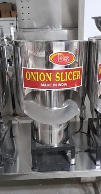 Semi-Automatic Stainless Steel Onion Slicer Machine, 1 HP