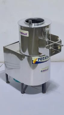 Automatic Stainless Steel Potato Peeling Machine, 50 kg/hr