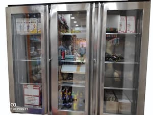 Double Door Commercial Refrigerator, Capacity: 200 L
