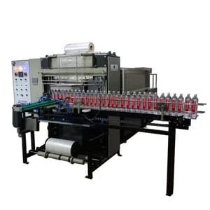 Suntech Packaging Plastic Fully Automatic Web Sealer With Shrink Wrapping Machine, Capacity: 1000 Pouch Per Hour