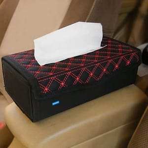 Leather Designer Car Tissue Box