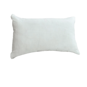 White Recycled Fiber Pillow, Shape: Rectangular