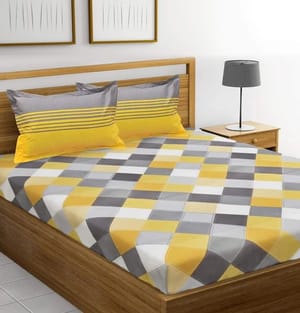 Double Designer Cotton Bed Linen, for Home, Size: 135 X 190 Cm