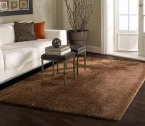 Polyester Plain Enyra Bolio Shaggy Anti-Skid Carpet, Shag Rug Carpet