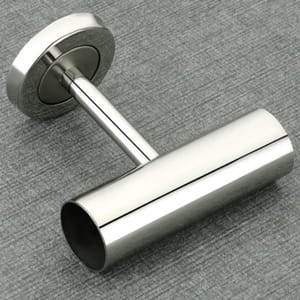 Silver Stainless Steel Curtain Wall Fittings T Corner For Home, Shape: Straight
