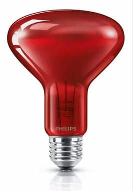 Infrared R95 IR 100W E27 230V Red Philips, For Physiotheraphy