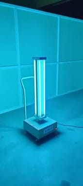 Mild Steel Vertical UV C Germicidal Lamp Model