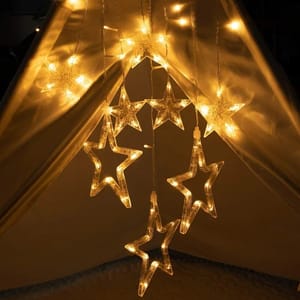 MITSICO Star Lights LED 5+5 Curtain String Lights,Waterproof Light Decorative Bedroom Indoor Outdoor
