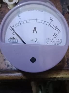 Standard colors 4 Volt Ammeter, For Regular use, Electricity