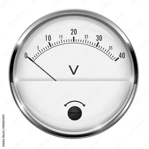 MINIMETER Voltmeter, For Insulation Testing, Size: 52 mm