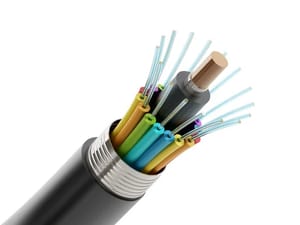 4 Core Fiber Optic Cable, Unarmoured, 1km