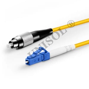Single Mode (OS1) 9/125 FC-LC Simplex Patch Cable 03M length, PVC, Yellow