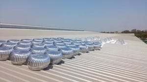 Aluminum Non Power Driven Polycarbonate PP SS Air ventilator, For Industrial