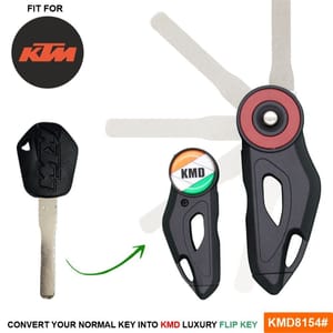 Black Kmd Luxury Bike Flip Key For Ktm Rc , Duke