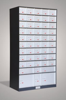 Dual Control Key Lock Durable Safe Deposit Locker, No Of Lockers: 90 Lockers