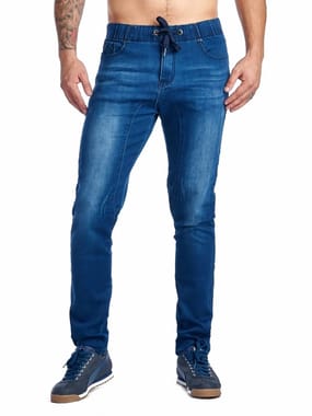 Regular Fit Faded Men Jeans Pant, Blue