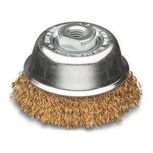 Medium Soft Brass Cup Brush, For Industrial, Brush Size: 2 - 5 inch