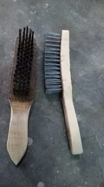 Carbon steel Wooden Handle industrial brush, For Cleaning, 300x50 mm