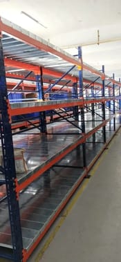 Free Standing Unit Blue Heavy Duty Pallet Beam Rack, For Warehouse