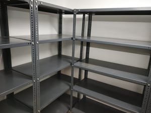 Iron Powder Coated Slotted Angle Rack, 0-100 Kg Per Layer